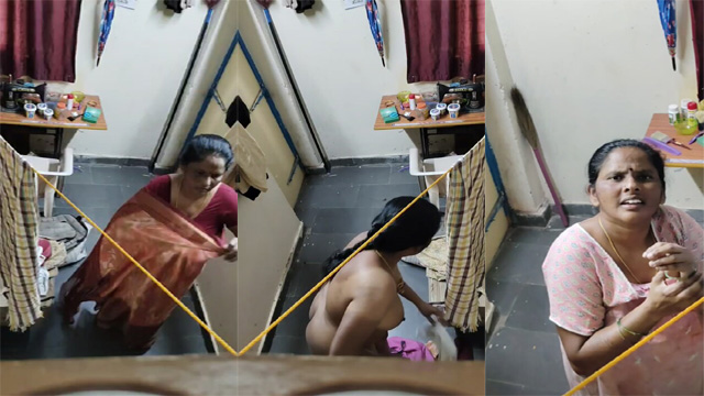 Indian Mom Caught Son Secretly – Capturing Of Dress Change Video