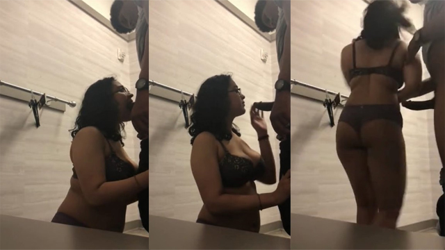 Nerdy Mallu Girl Giving Blowjob – Standing Fucking Video