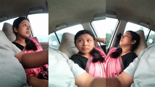 Bhabhi With Cute Smile Sucking Dick In A Moving Car