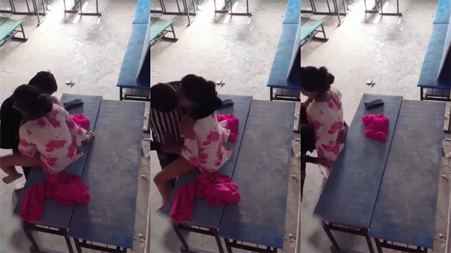 Young Desi Teacher Fucked Mms on School Bench Video