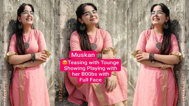 Muskan Miss Charming Most Teasing Viral MMS