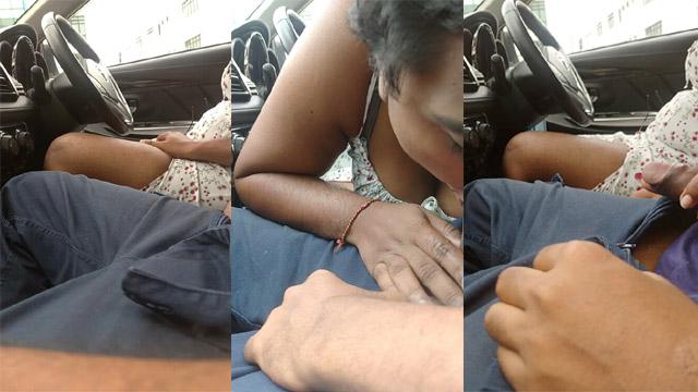 Malaysian Tamil Wife Car Parking Sucking Cheating Hubby Sex