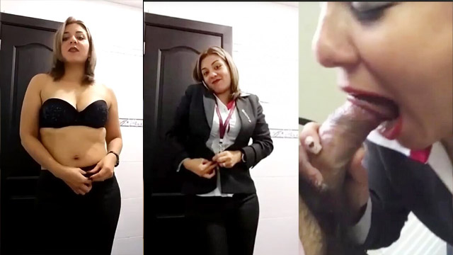HR Manager Affair With CEO Giving Blowjob Office